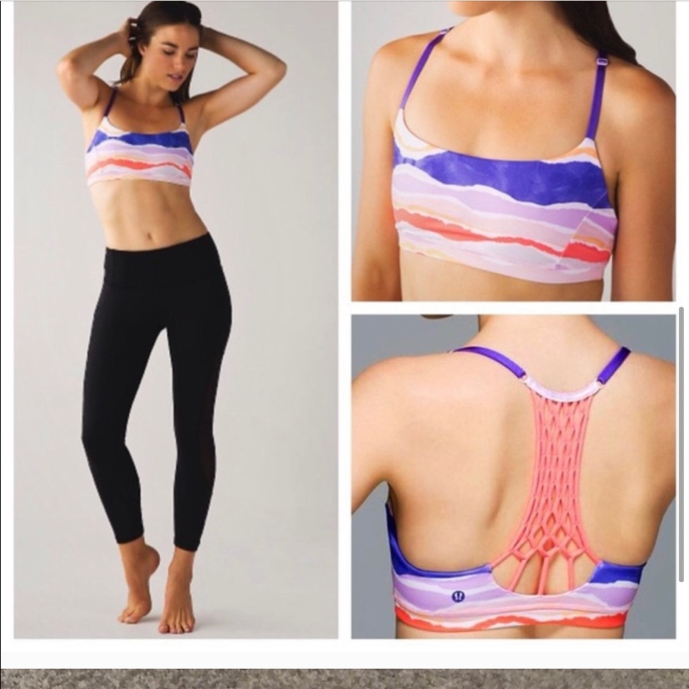 Lululemon True Self bra in “Bleacher Stripe”
